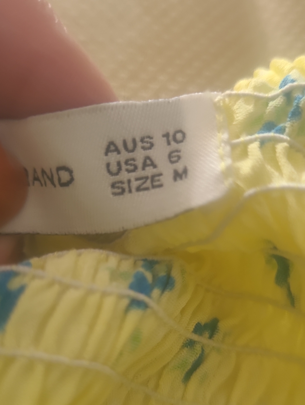 Faithfull Yellow Floral Mini Dress M NWOT - Picture 4 of 5